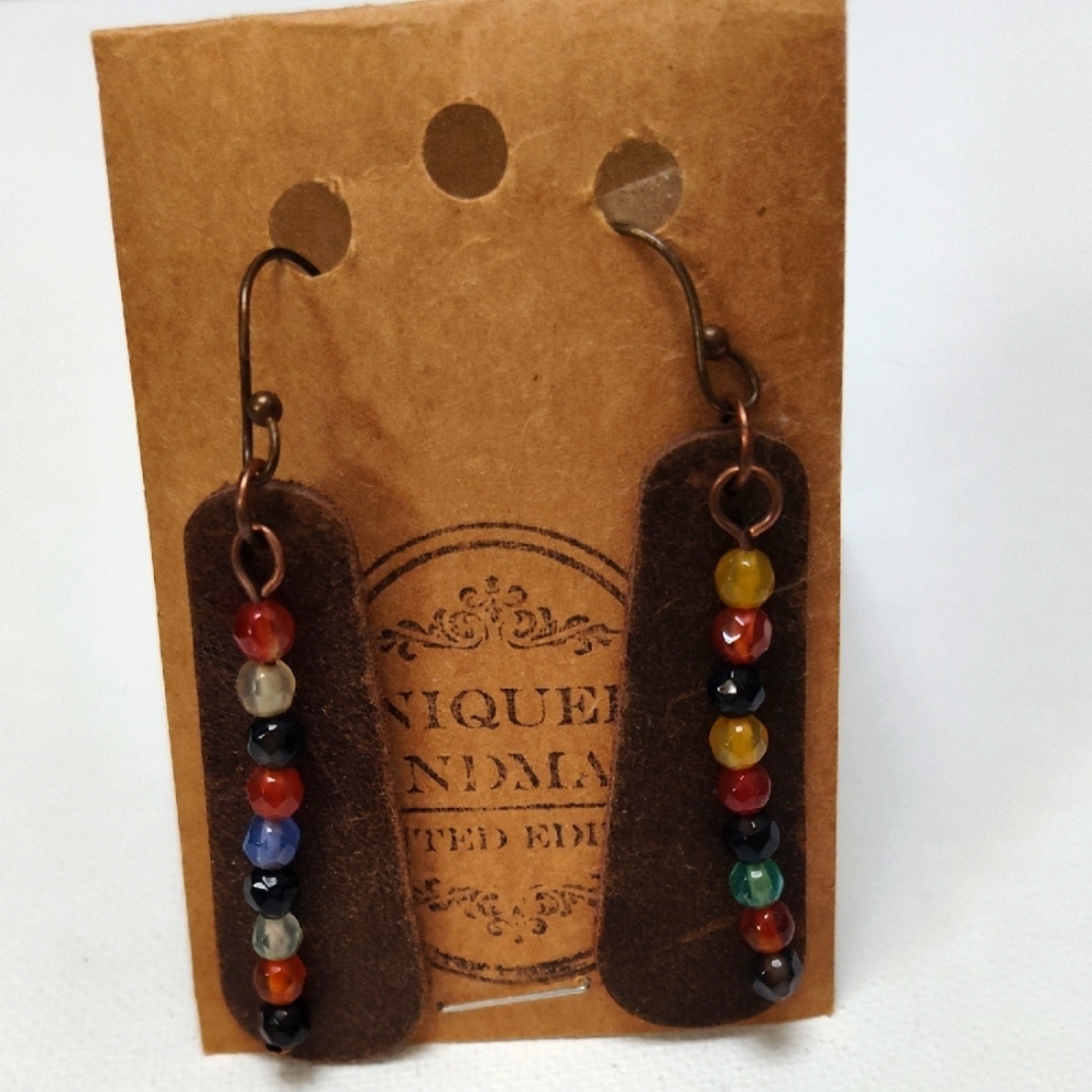 Handmade Multicolor Beaded Earrings